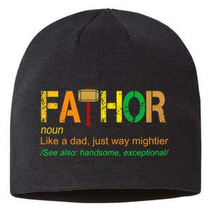 Fa-thor Like Dad Just Way Mightier Sustainable Beanie