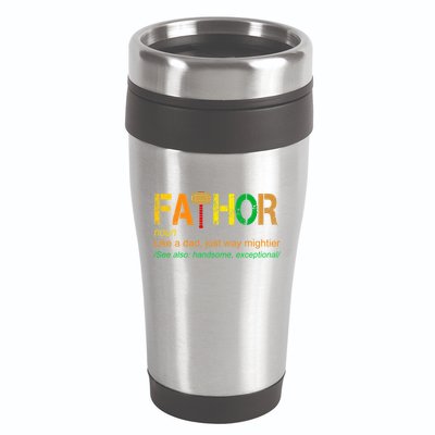 Fa-thor Like Dad Just Way Mightier 16oz Travel Tumbler