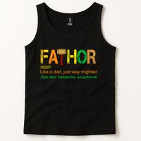 Fa-thor Like Dad Just Way Mightier Tank Top