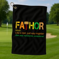 Fa-thor Like Dad Just Way Mightier Golf Towel