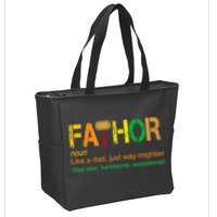 Fa-thor Like Dad Just Way Mightier Zip Tote Bag