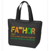 Fa-thor Like Dad Just Way Mightier Zip Tote Bag