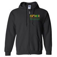 Fa-thor Like Dad Just Way Mightier Full Zip Hoodie