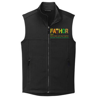 Fa-thor Like Dad Just Way Mightier Collective Smooth Fleece Vest