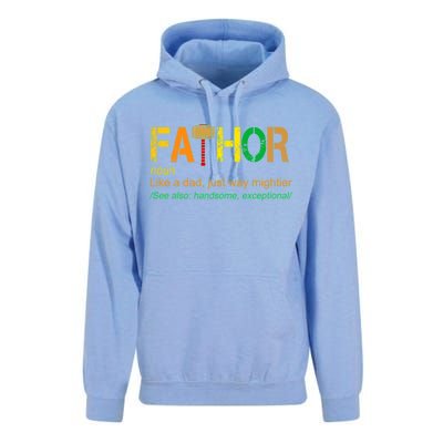 Fa-thor Like Dad Just Way Mightier Unisex Surf Hoodie