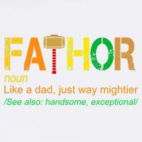 Fa-thor Like Dad Just Way Mightier Garment-Dyed Sweatshirt