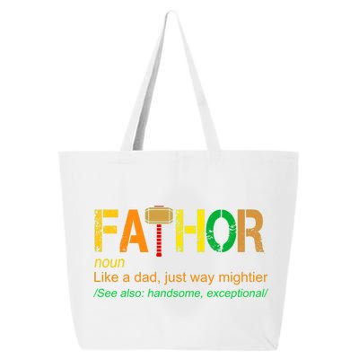 Fa-thor Like Dad Just Way Mightier 25L Jumbo Tote