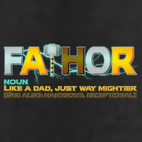 Fa-Thor Mighty Dad Lightning Garment-Dyed Fleece Hoodie