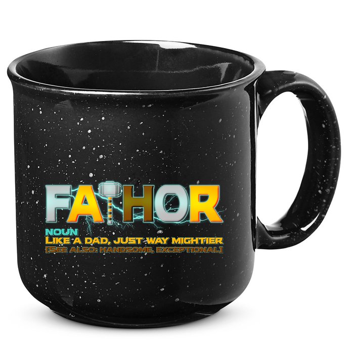 Fa-Thor Mighty Dad Lightning 15oz Campfire Ceramic Mug