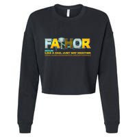 Fa-Thor Mighty Dad Lightning Cropped Pullover Crew