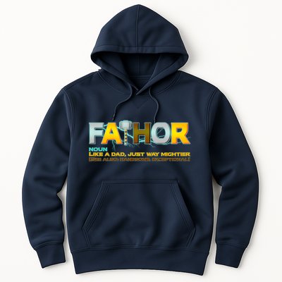 Fa-Thor Mighty Dad Lightning Hoodie