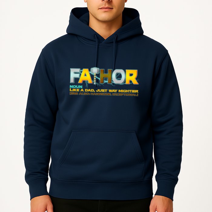 Fa-Thor Mighty Dad Lightning Hoodie