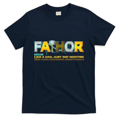 Fa-Thor Mighty Dad Lightning T-Shirt