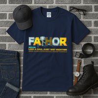 Fa-Thor Mighty Dad Lightning Tall T-Shirt