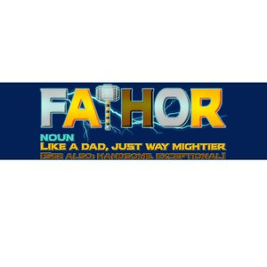 Fa-Thor Mighty Dad Lightning Bumper Sticker