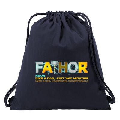 Fa-Thor Mighty Dad Lightning Drawstring Bag