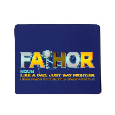 Fa-Thor Mighty Dad Lightning Mousepad