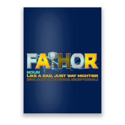 Fa-Thor Mighty Dad Lightning Poster