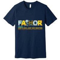 Fa-Thor Mighty Dad Lightning Premium T-Shirt