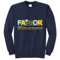 Fa-Thor Mighty Dad Lightning Tall Sweatshirt
