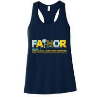 Fa-Thor Mighty Dad Lightning Womens Tank Top