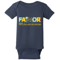 Fa-Thor Mighty Dad Lightning Baby Bodysuit