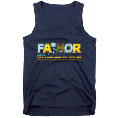Fa-Thor Mighty Dad Lightning Tank Top