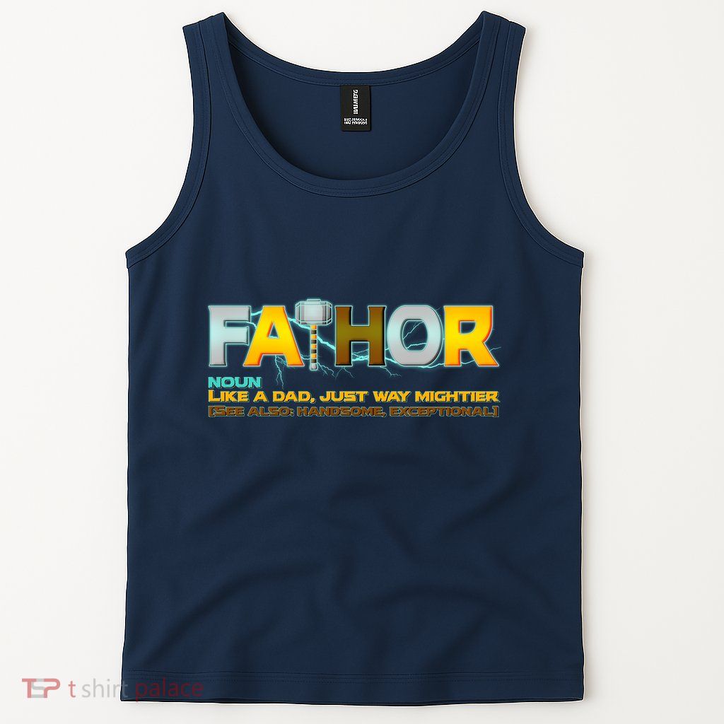 Fa-Thor Mighty Dad Lightning Tank Top
