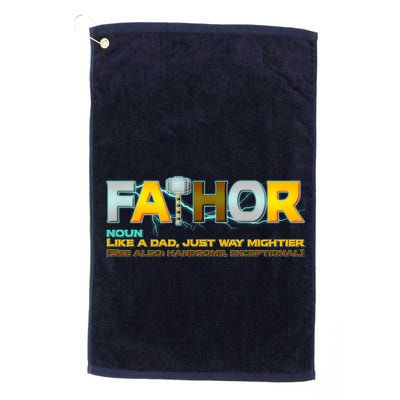 Fa-Thor Mighty Dad Lightning Golf Towel