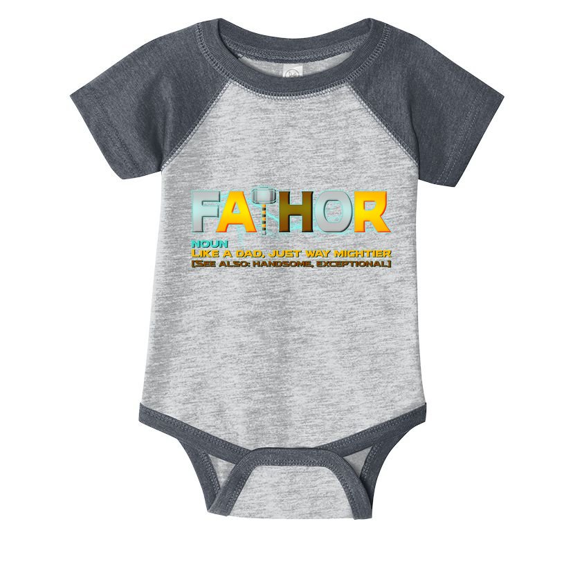 Fa-Thor Mighty Dad Lightning Infant Baby Jersey Bodysuit