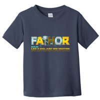Fa-Thor Mighty Dad Lightning Toddler T-Shirt