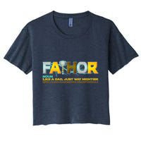 Fa-Thor Mighty Dad Lightning Crop Top