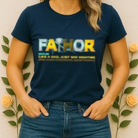 Fa-Thor Mighty Dad Lightning Womens T-Shirt