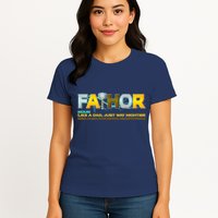 Fa-Thor Mighty Dad Lightning Womens T-Shirt
