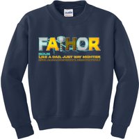 Fa-Thor Mighty Dad Lightning Kids Sweatshirt