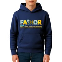 Fa-Thor Mighty Dad Lightning Kids Hoodie