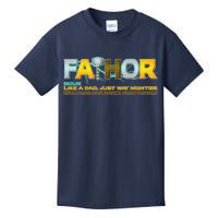 Fa-Thor Mighty Dad Lightning Kids T-Shirt