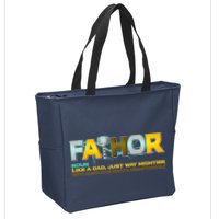 Fa-Thor Mighty Dad Lightning Zip Tote Bag