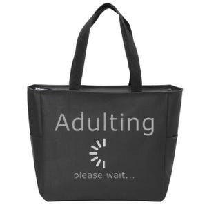 Funny Adult 18th Birthday Gift Idea Fun Present Zip Tote Bag