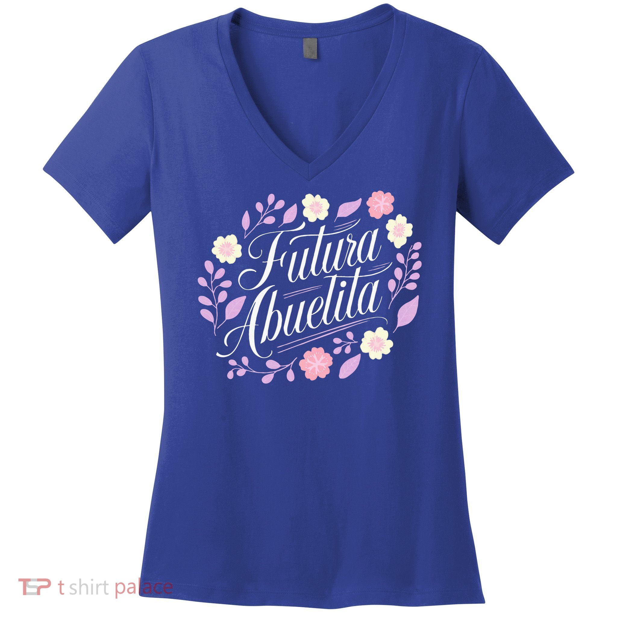 Futura Abuelita 2025 Grandma Again Spanish Pregnancy  Women's V-Neck T-Shirt