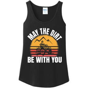 Funny ATV 4 Wheeler Quad Riding May The Dirt Be With You Ladies Essential Tank