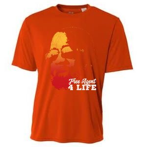 Free Agent 4 Life Coach Gang Wear Retro Graphic Tee Cooling Performance Crew T-Shirt