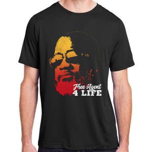 Free Agent 4 Life Coach Gang Wear Retro Graphic Tee Adult ChromaSoft Performance T-Shirt