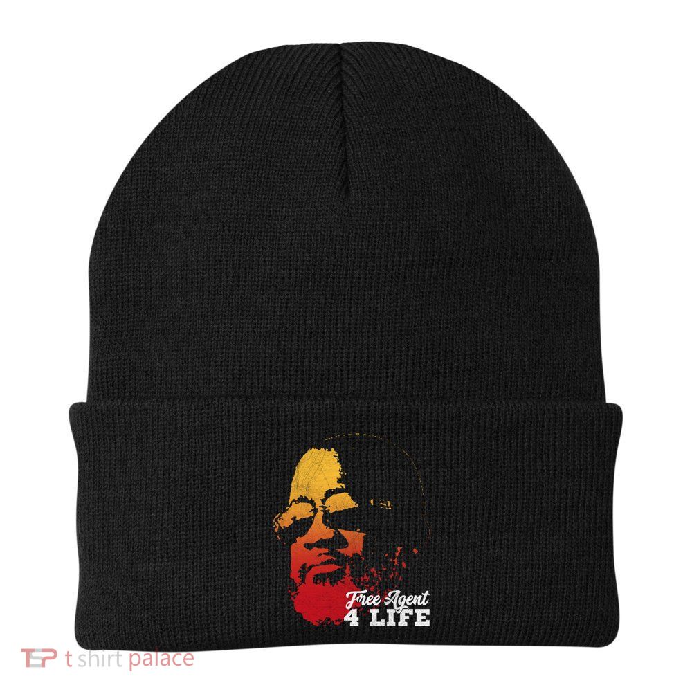 Free Agent 4 Life Coach Gang Wear Retro Graphic Tee Beanie