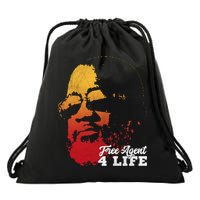 Free Agent 4 Life Coach Gang Wear Retro Graphic Tee Drawstring Bag