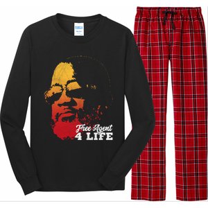 Free Agent 4 Life Coach Gang Wear Retro Graphic Tee Long Sleeve Pajama Set