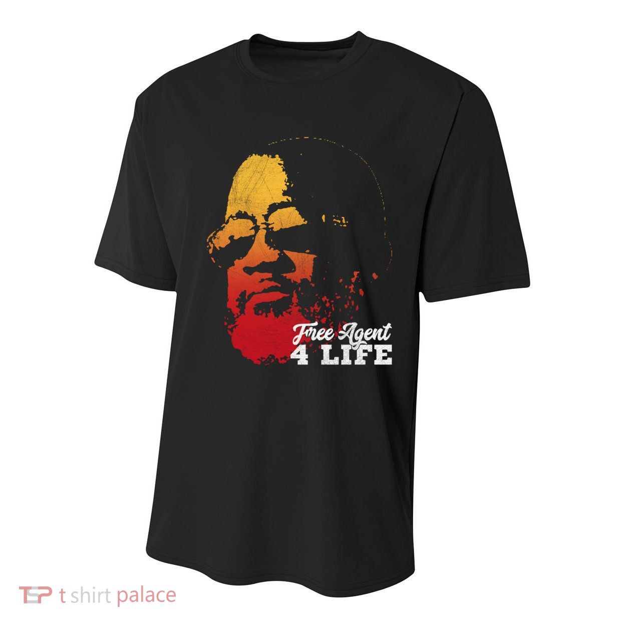 Free Agent 4 Life Coach Gang Wear Retro Graphic Tee Youth Performance Sprint T-Shirt