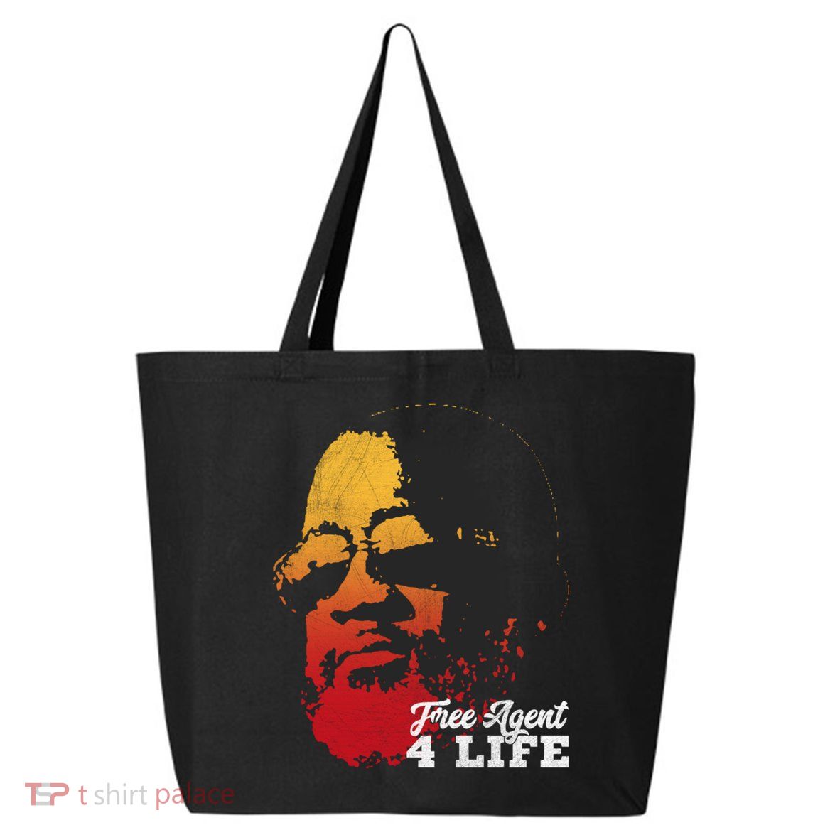 Free Agent 4 Life Coach Gang Wear Retro Graphic Tee 25L Jumbo Tote