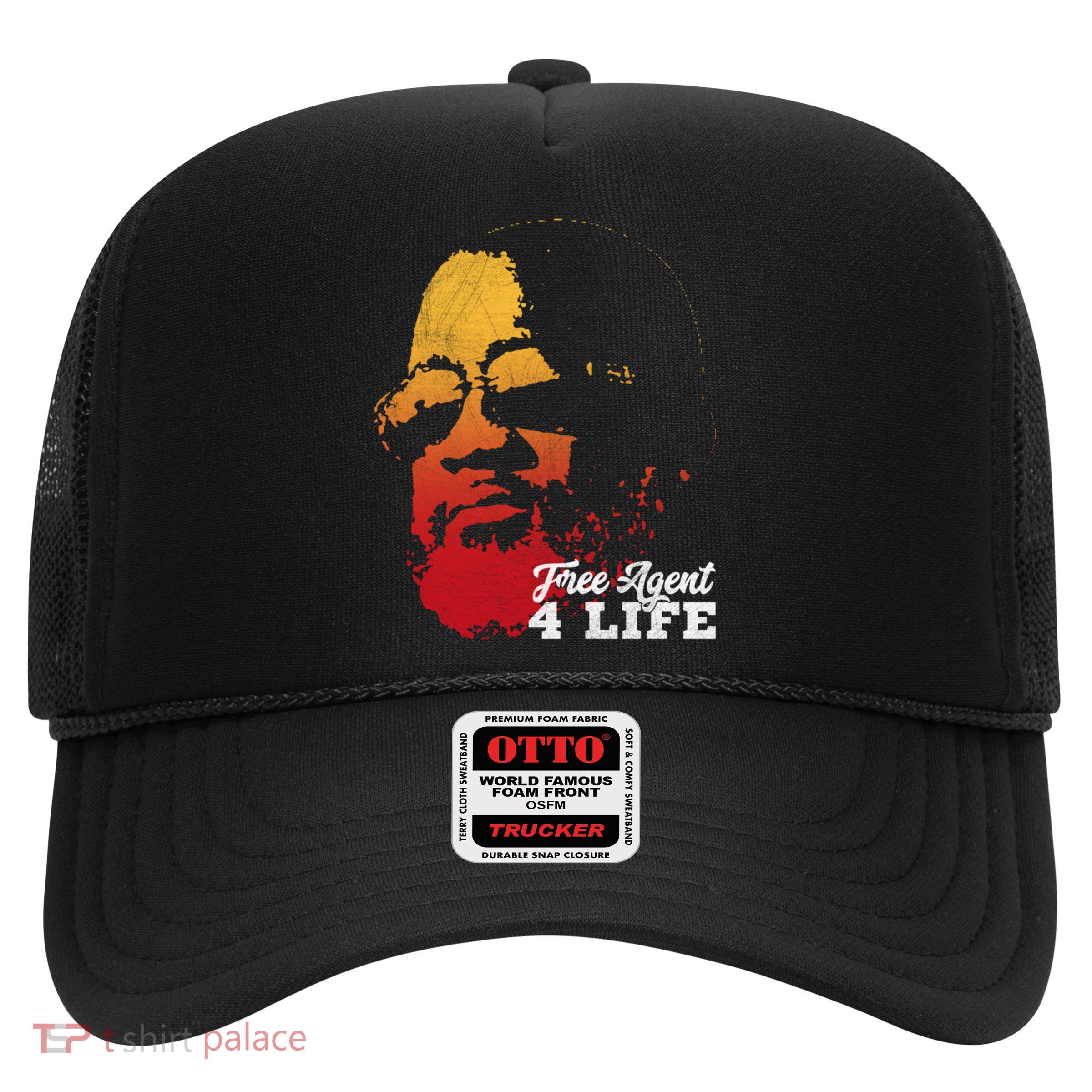 Free Agent 4 Life Coach Gang Wear Retro Graphic Tee Trucker Hat