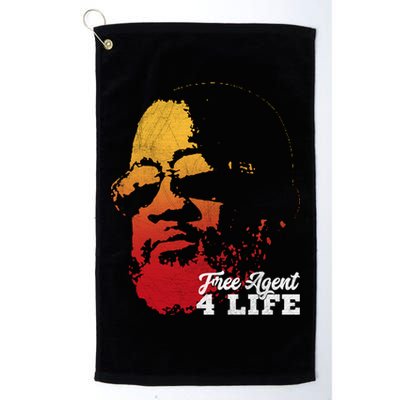 Free Agent 4 Life Coach Gang Wear Retro Graphic Tee Golf Towel